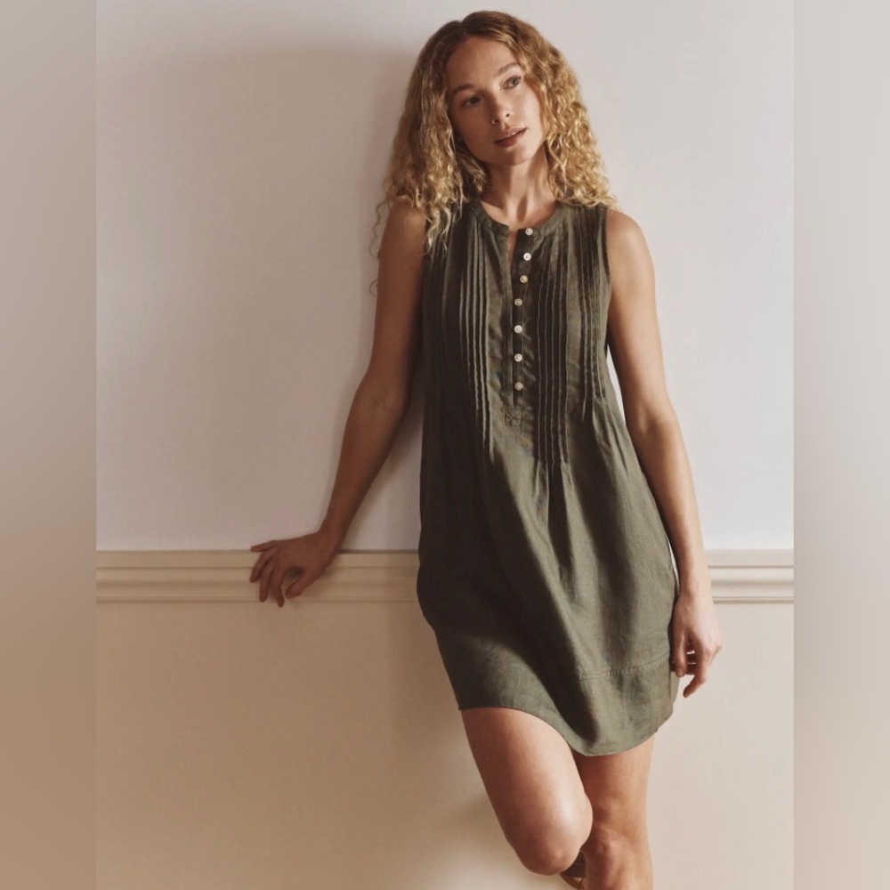 Quince linen swing dress